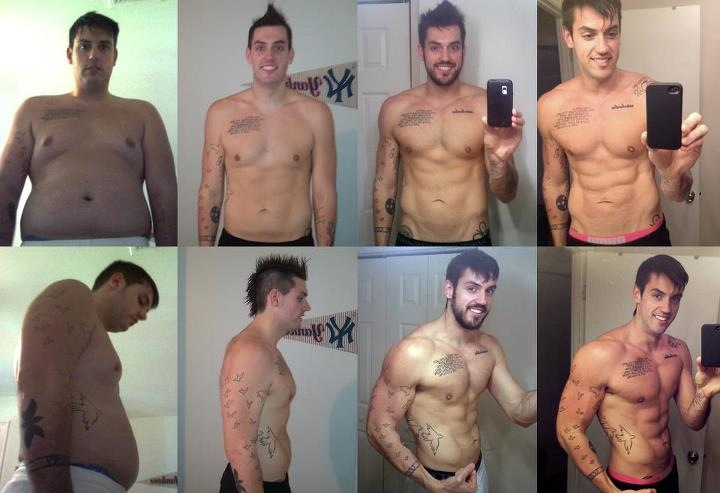 male weight loss before and after