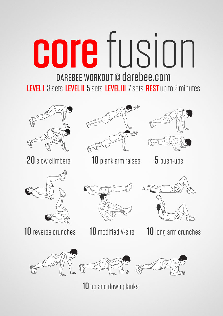 6 Day Core Fusion Workout for Beginner