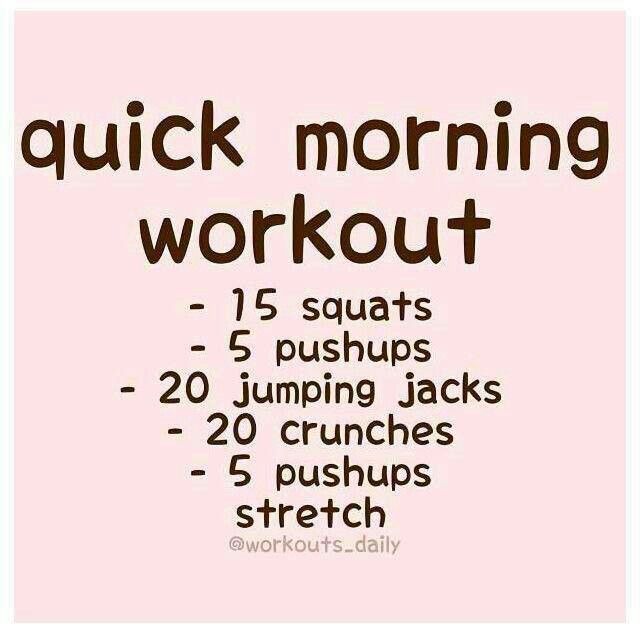 Morning Exercise Chart