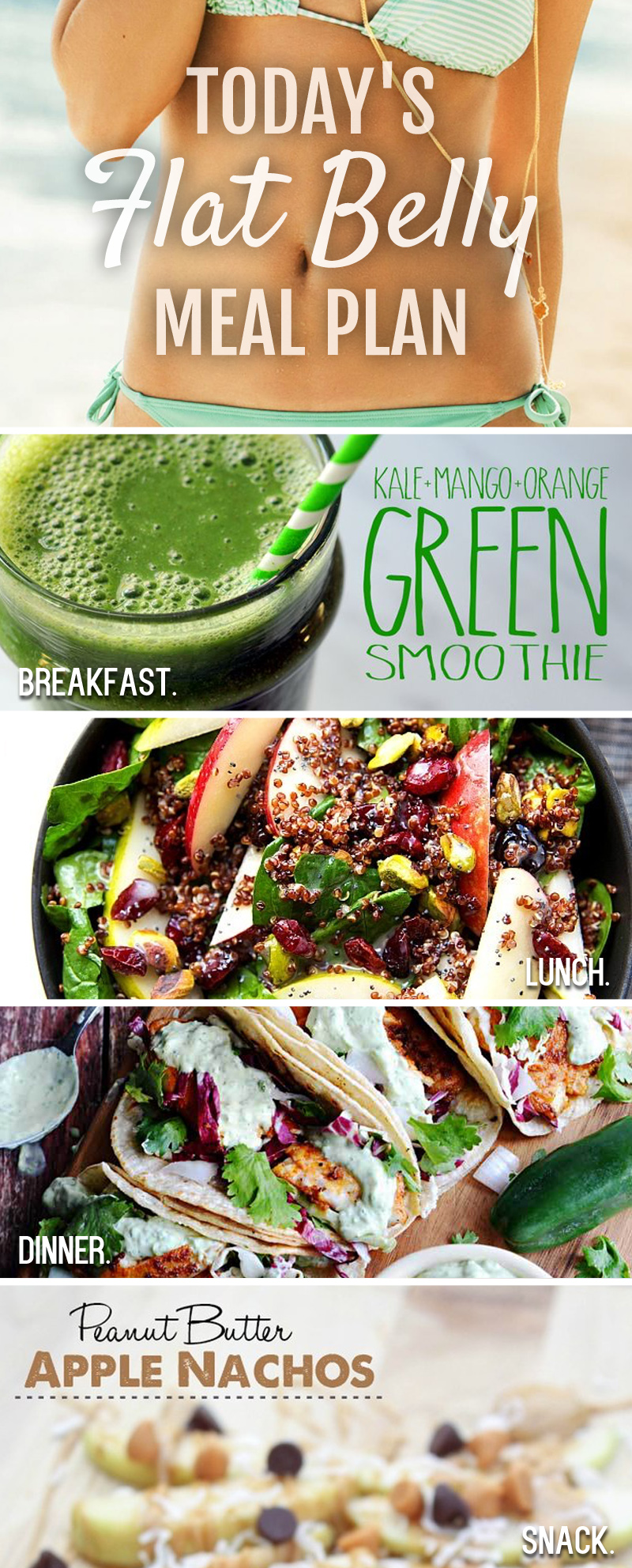 Flat Belly Meal Plan Day Of Eating To Help Shrink Your Waist Today 