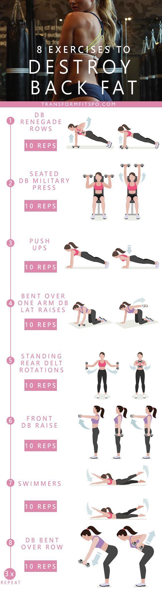 Exercises To Help With Back Fat Exercise