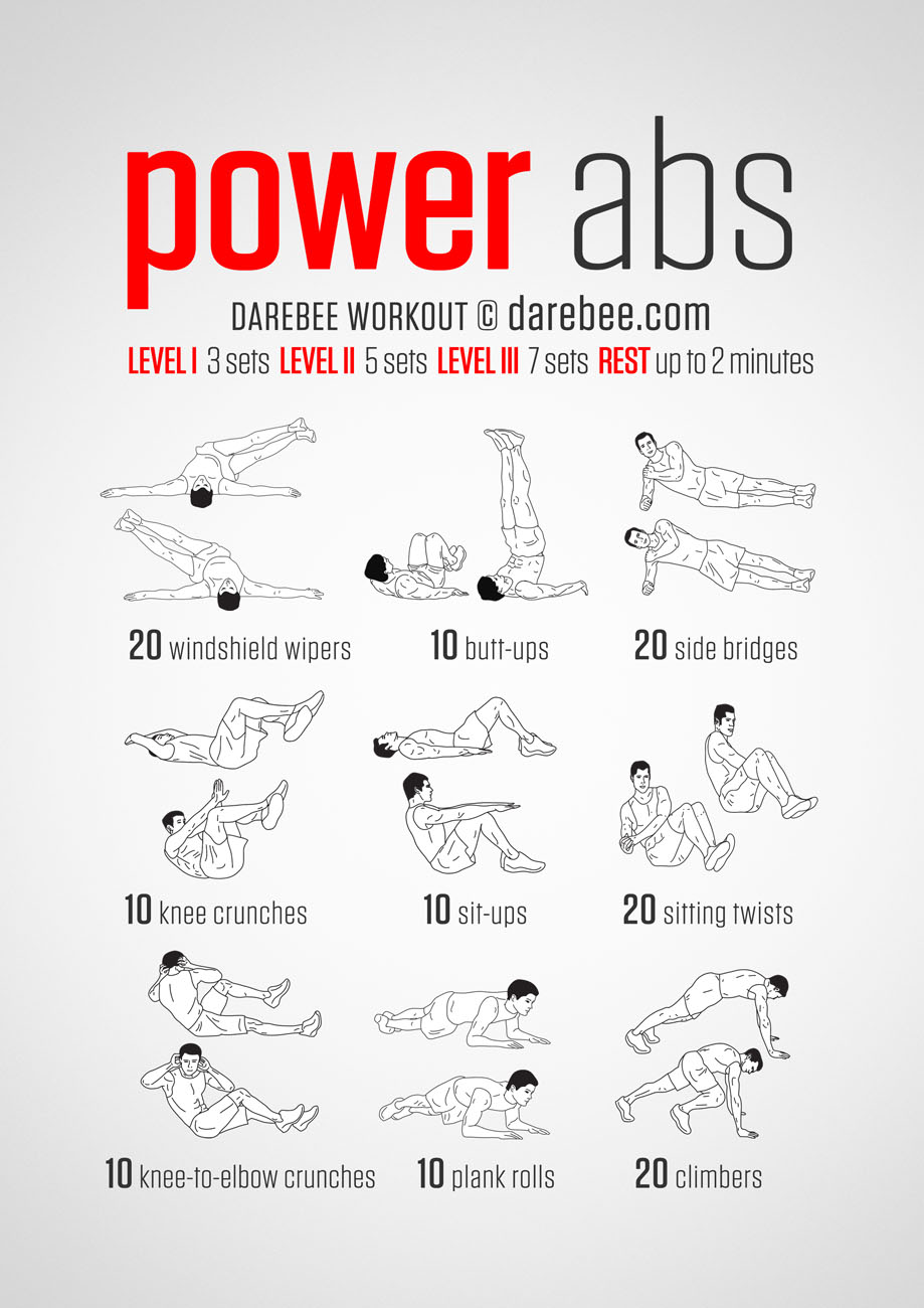 20 Stomach Fat Burning Ab Workouts From