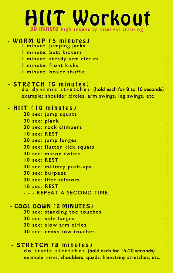 20 HIIT Weight Loss Workouts That Will Shrink Belly Fat TrimmedandToned