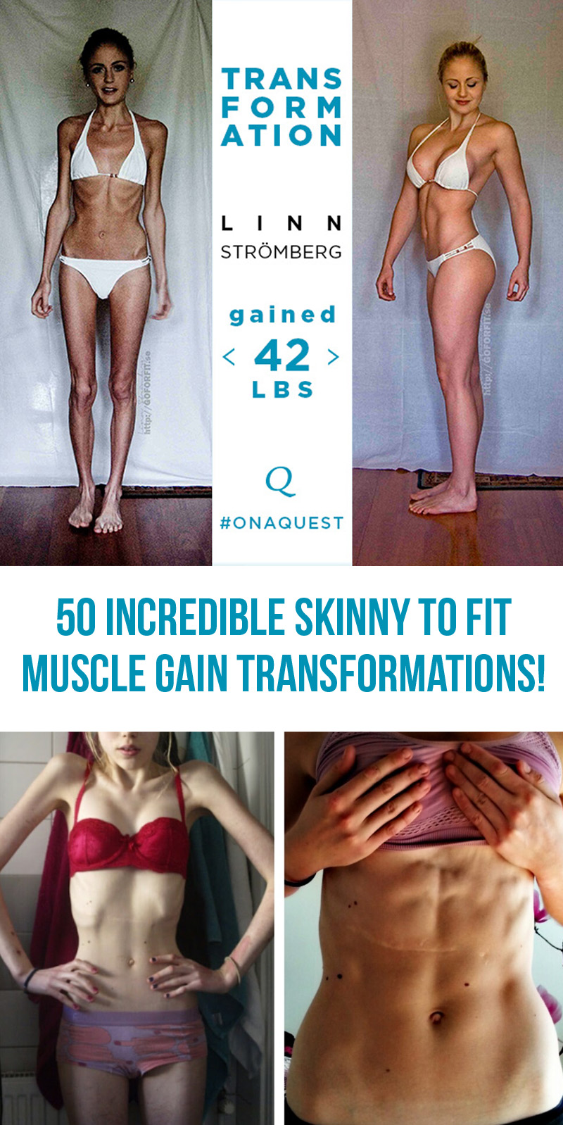 50 Incredible Skinny To Fit Female Muscle Gain Transformations! -  TrimmedandToned