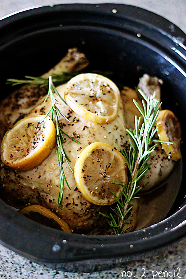 11. Slow Cooker Lemon Garlic Chicken