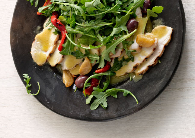 19. Grilled Chicken Salad With Garlic Confit