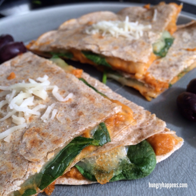 19. Spinach and Sweet Potato Quesadilla