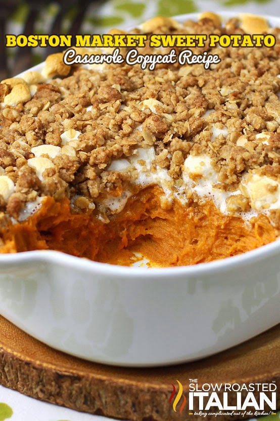 20. Boston Market Sweet Potato Casserole