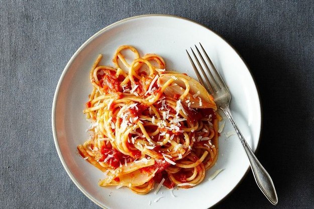 22. Marcella Hazan’s Tomato Sauce with Onion and Butter