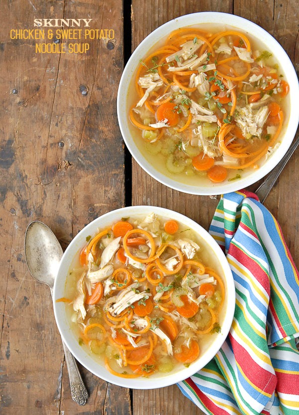23. Skinny Chicken and Sweet Potato Noodle Soup