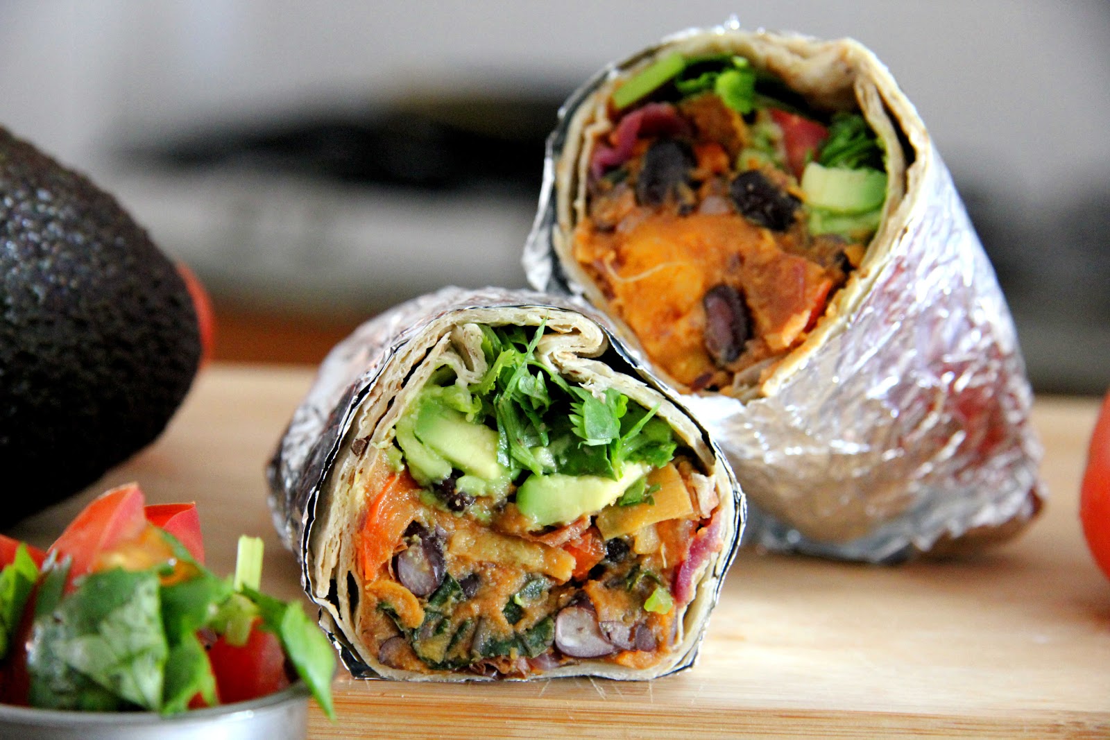 26. Spicy Bean and Sweet Potato Burritos