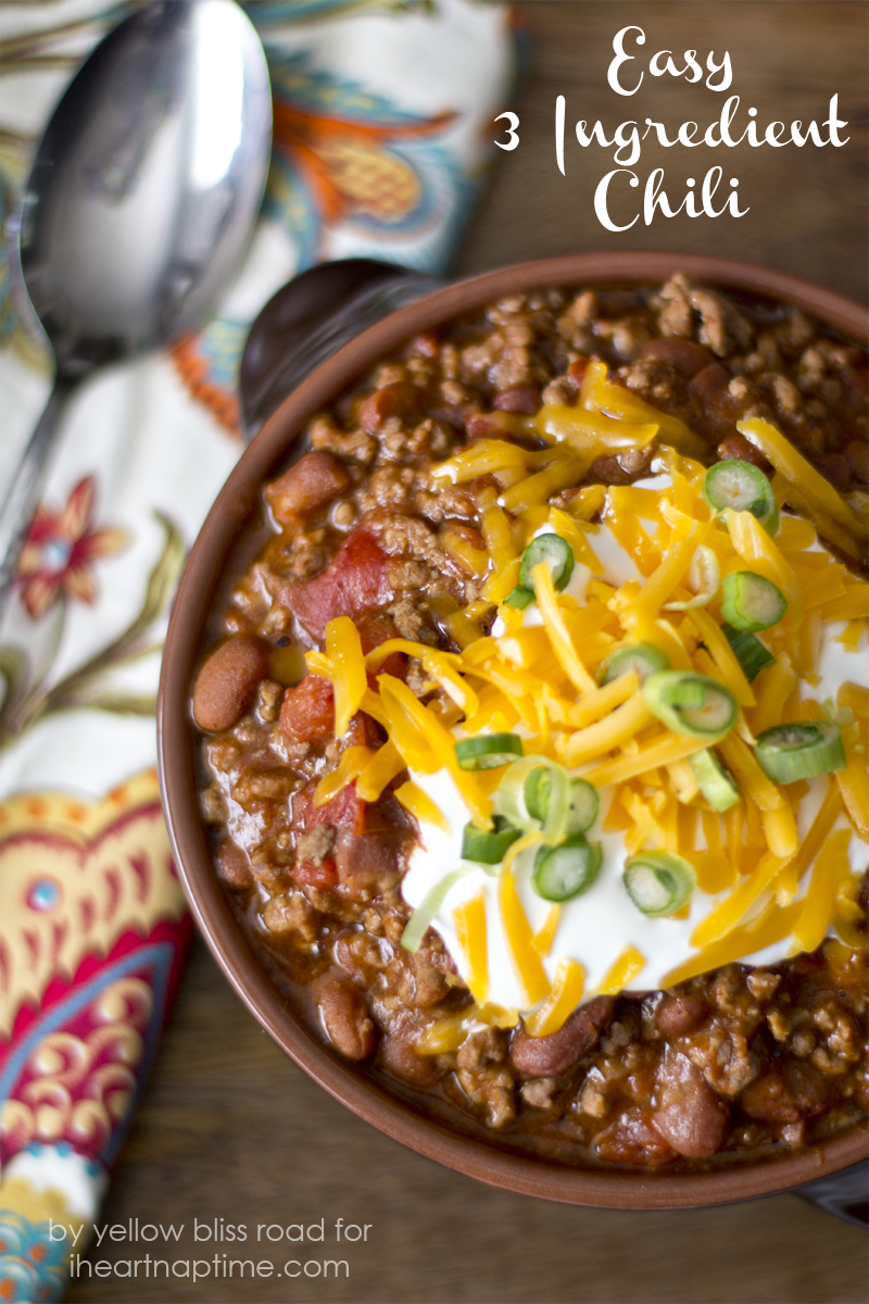 4. Easy 3 Ingredient Chili