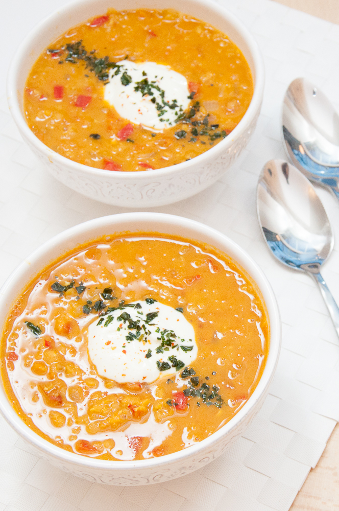 4. Red Lentil Carrot Soup