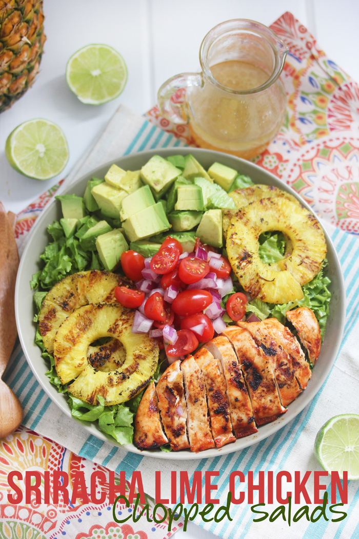 4. Sriracha Lime Chicken Chopped Salad