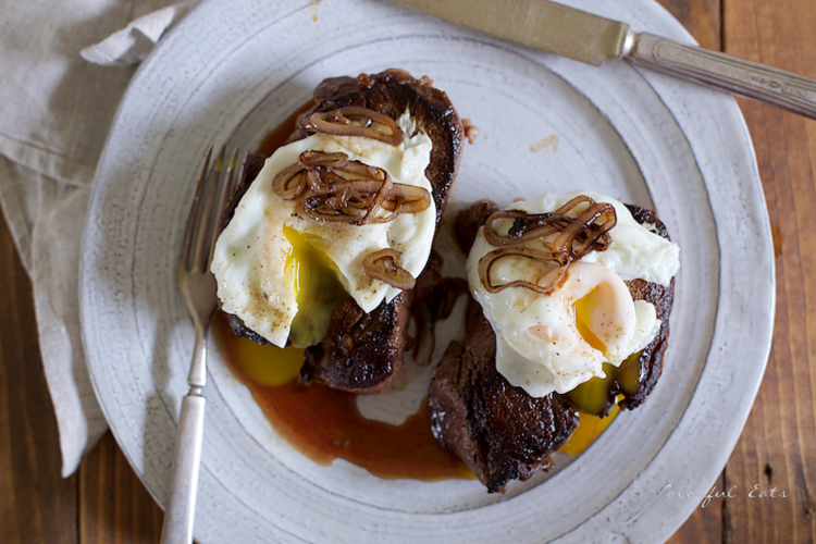 6. Pan-Seared Smoky Steak and Eggs