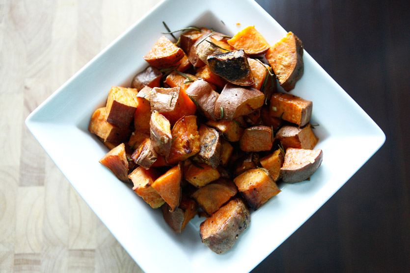 7. Roasted Rosemary Sweet Potatoes