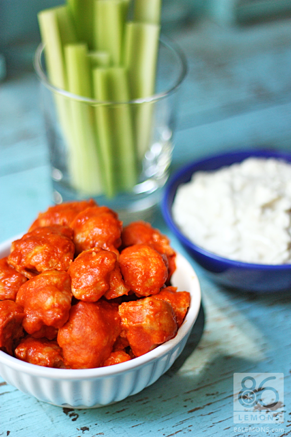 9. Buffalo Bites + Blue Cheese Dressing (Vegan)