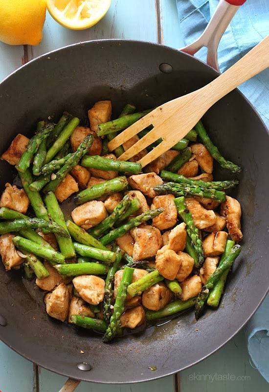 Chicken & Asparagus Lemon Stir Fry