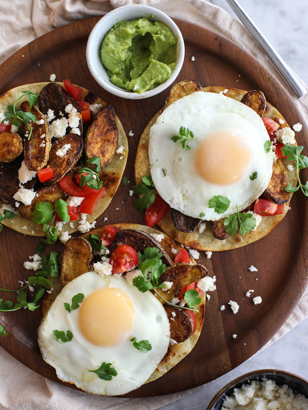 12. Breakfast Tostadas With Cumin-Roasted Fingerling Potatoes