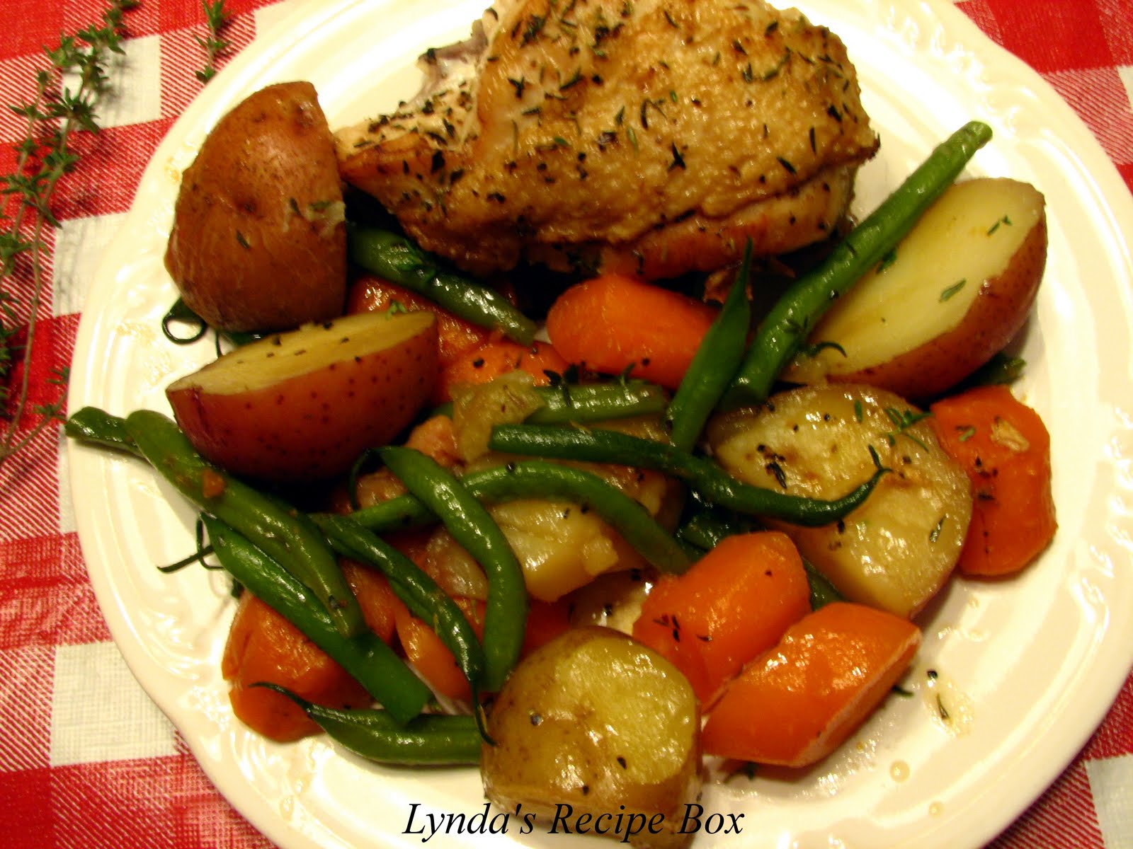 14. Braised Chicken and Vegetable Skillet Dinner