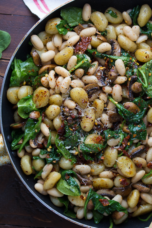 16. Pan Fried Gnocchi with Sundried Tomatoes & White Beans