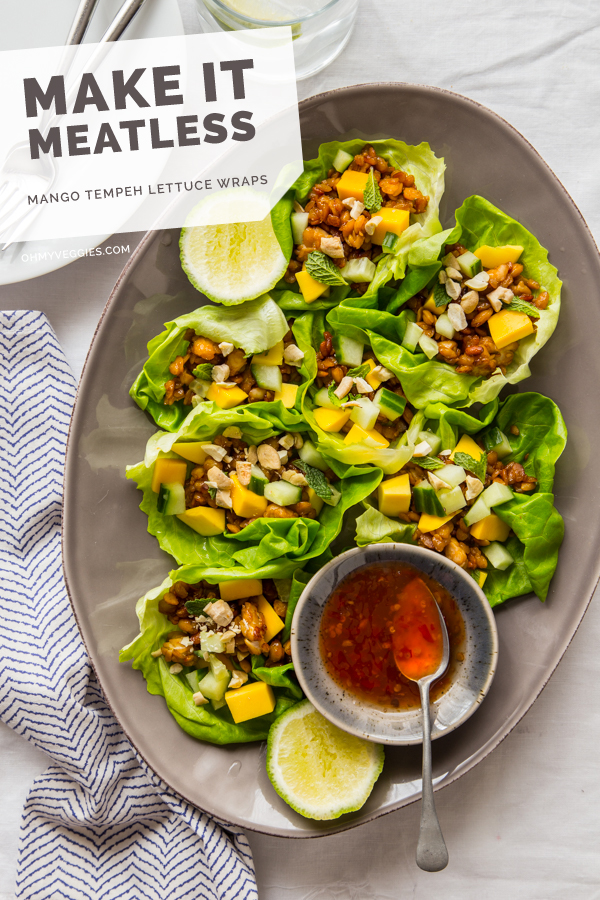 18. Mango Tempeh Lettuce Wraps