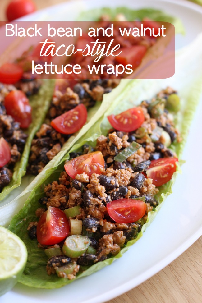 19. Black Bean and Walnut Wraps