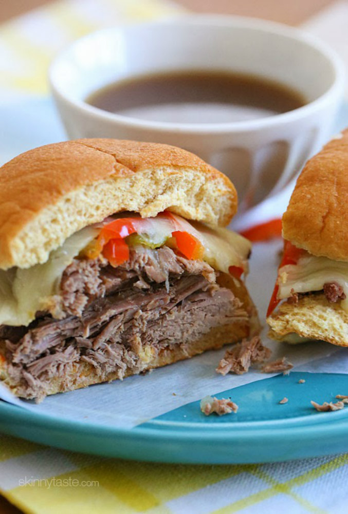 19. Slow Cooker French DIP Sandwiches (8 Points)