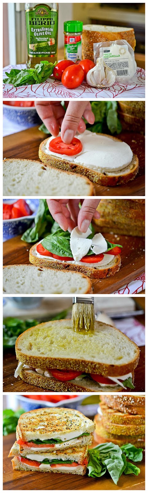 20. Grilled Margherita Sandwiches