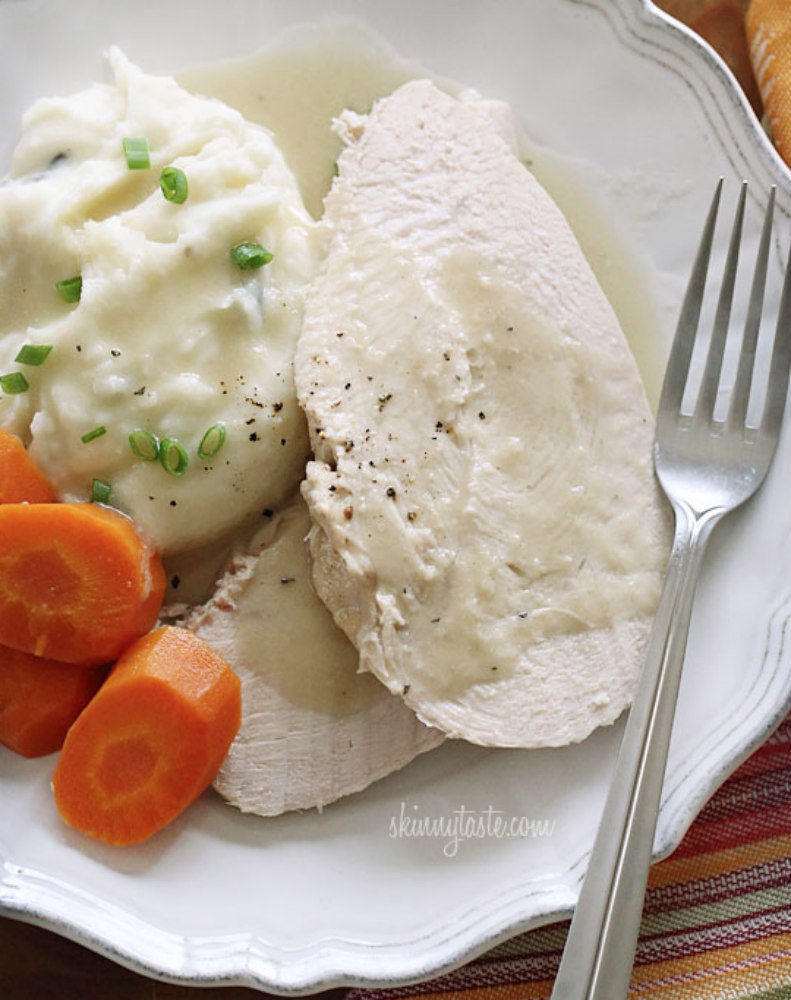 24. Crock Pot Turkey Breast With Gravy (4 Points)