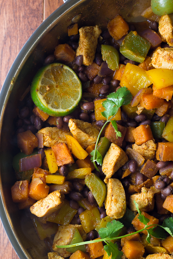 7. Chili Lime Chicken and Sweet Potatoes