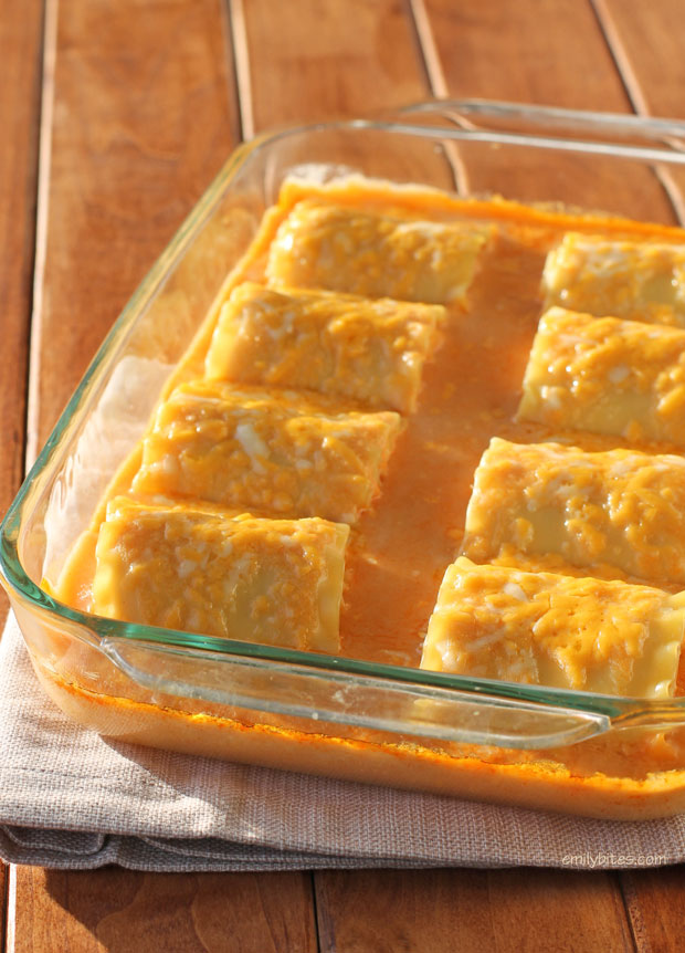 8. Buffalo Chicken Lasagna Roll-Ups (9 Points)