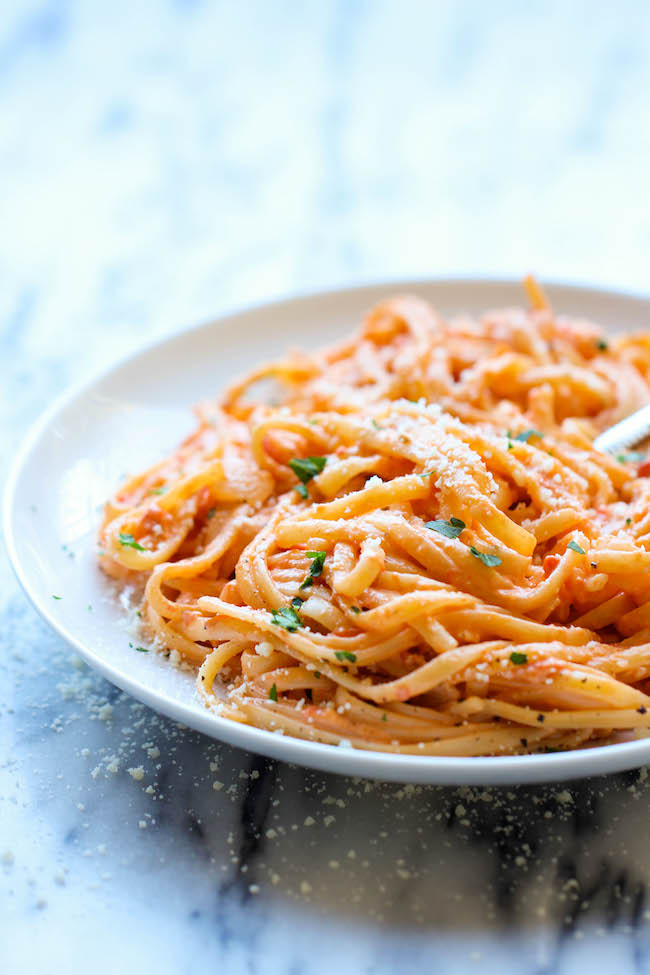 9. Roasted Red Pepper Alfredo