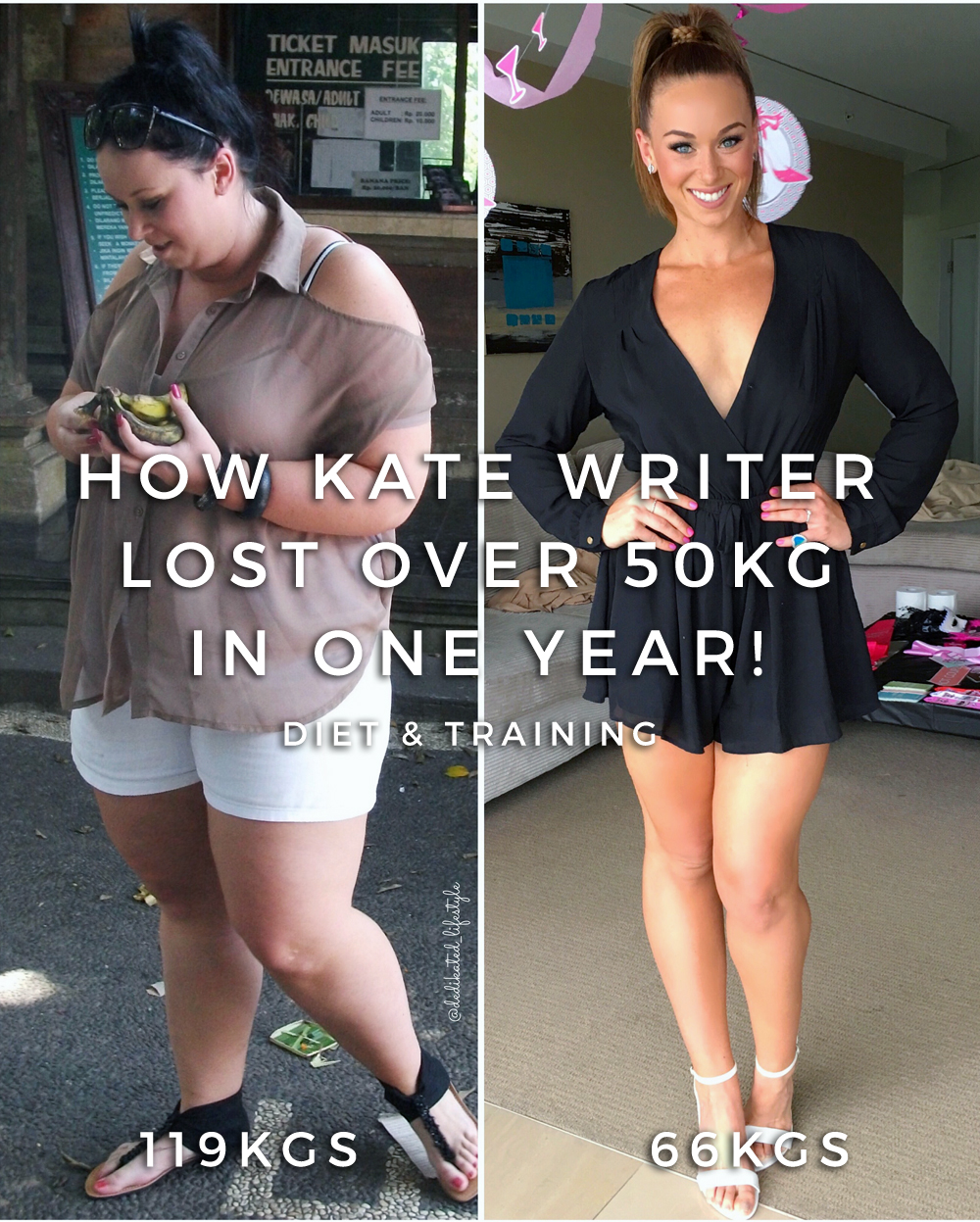 Kate Writer Lost Over 50KGS In A Year To Completely Transform Her Body!
