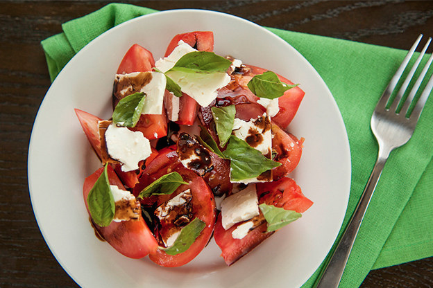 17. Sliced Tomatoes With Feta and Basil