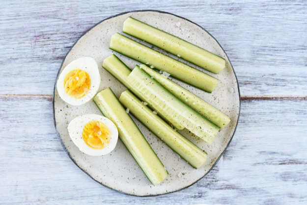 21. Cucumber and Hard-Boiled Egg