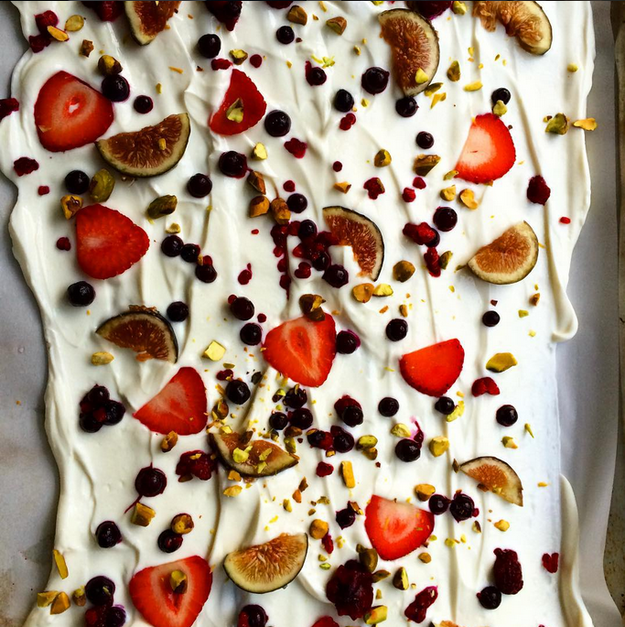 31. Frozen Yogurt Bark