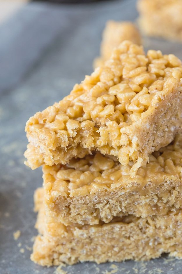 32. Three-Ingredient Rice Krispie Treats