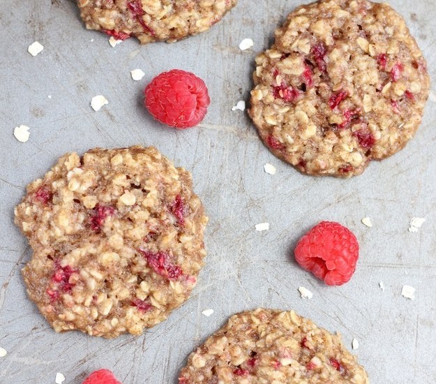 47. Raspberry Oatmeal Cookies TrimmedandToned