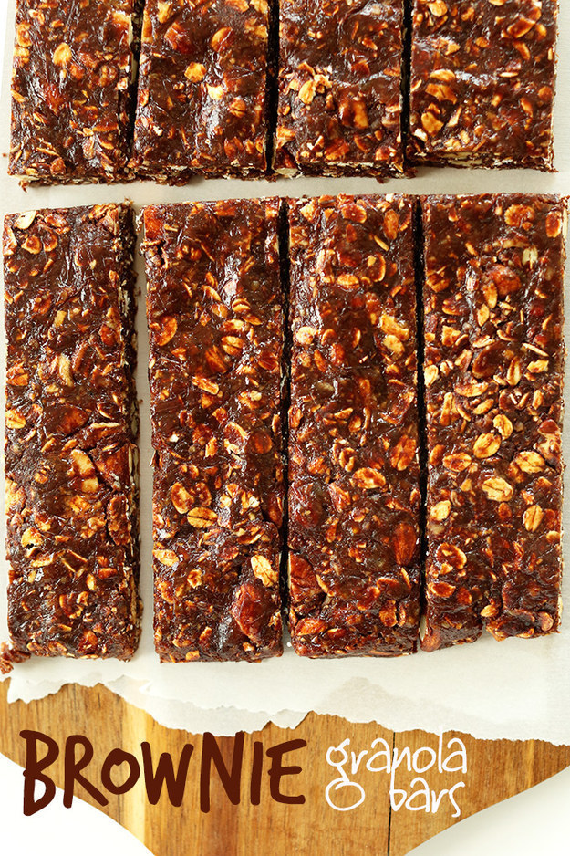 54. Healthy Brownie Granola Bars