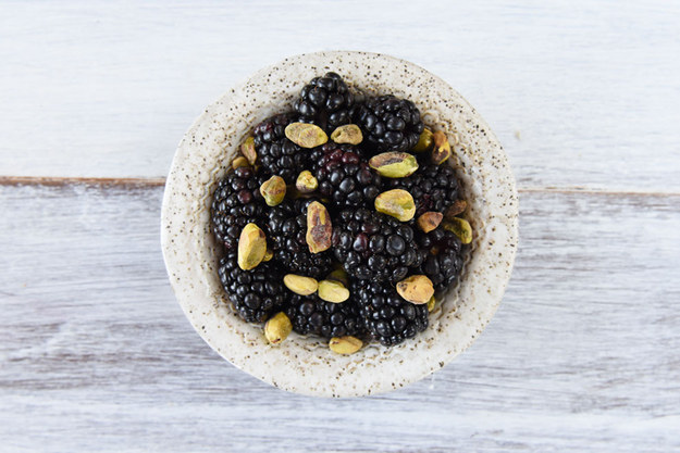 7. Blackberries and Pistachios