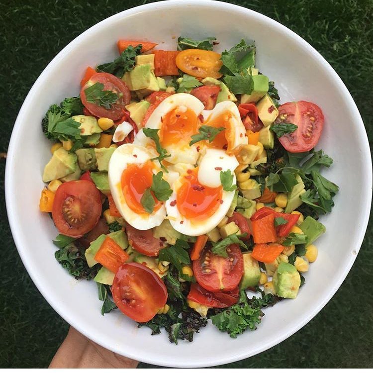 boiled-eggs-with-mixed-salad