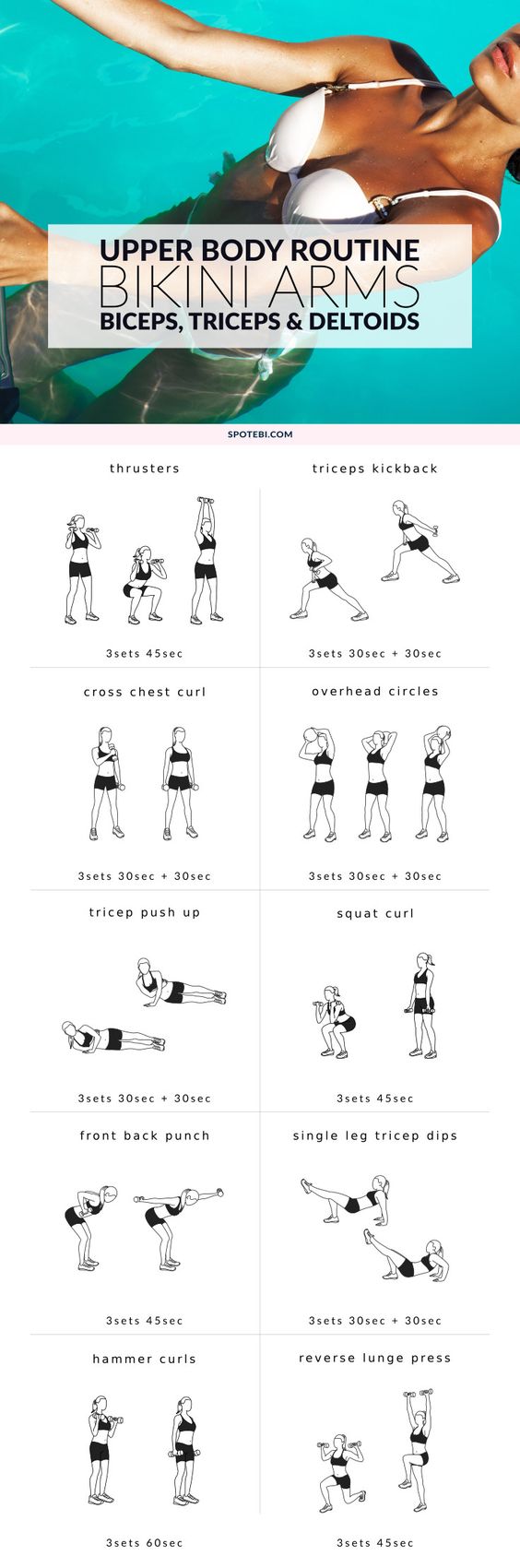 23 Fat Burning Bikini Arm Workouts That Will Shape Your Arms