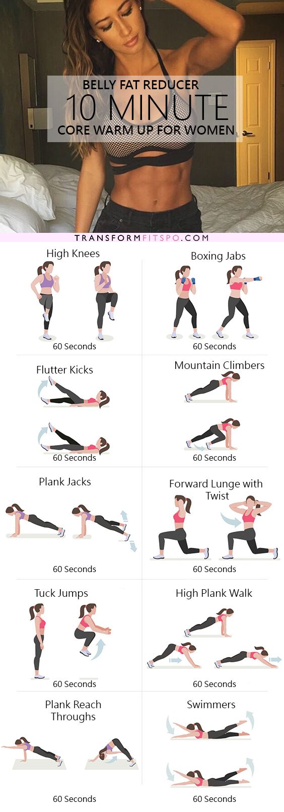 24 Intense Workouts That Burn Body Fat In Just 10 Minutes