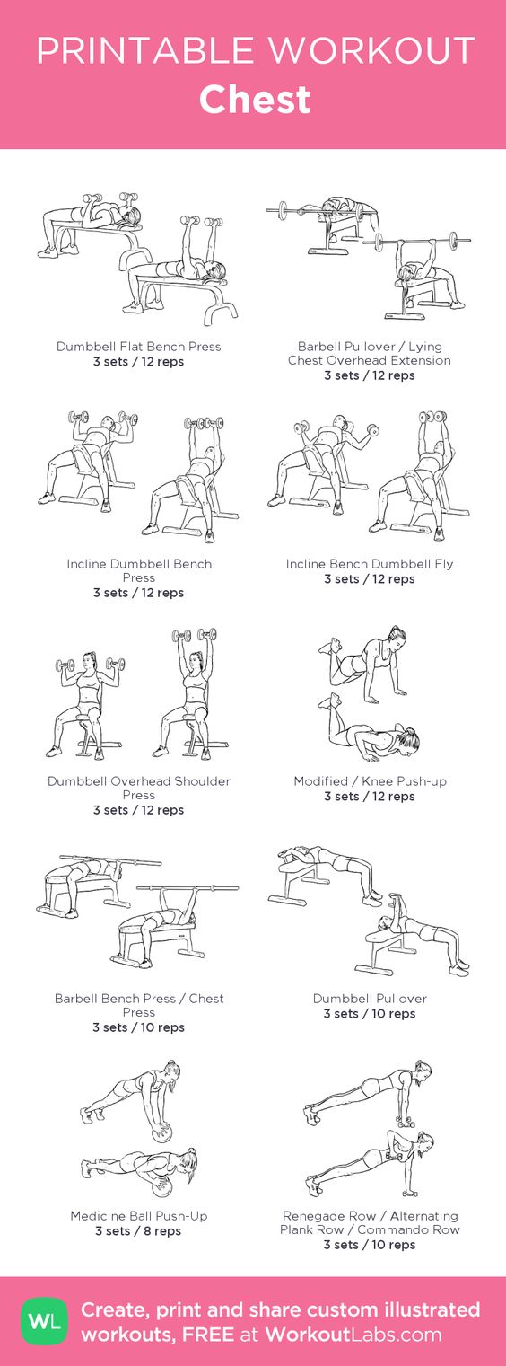 Sign in  Breast workout, Chest workouts, Workout routines for women
