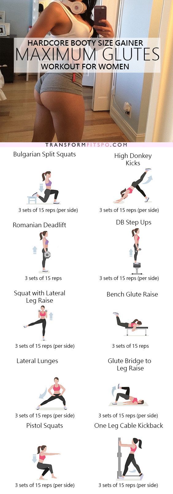 21 Workouts For Women That Will Help You Get The Perfect Booty Trimmedandtoned 