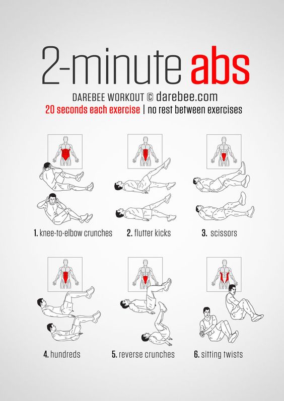 21 Beginner Ab Workouts That You Can Do At Home With No Equipment 