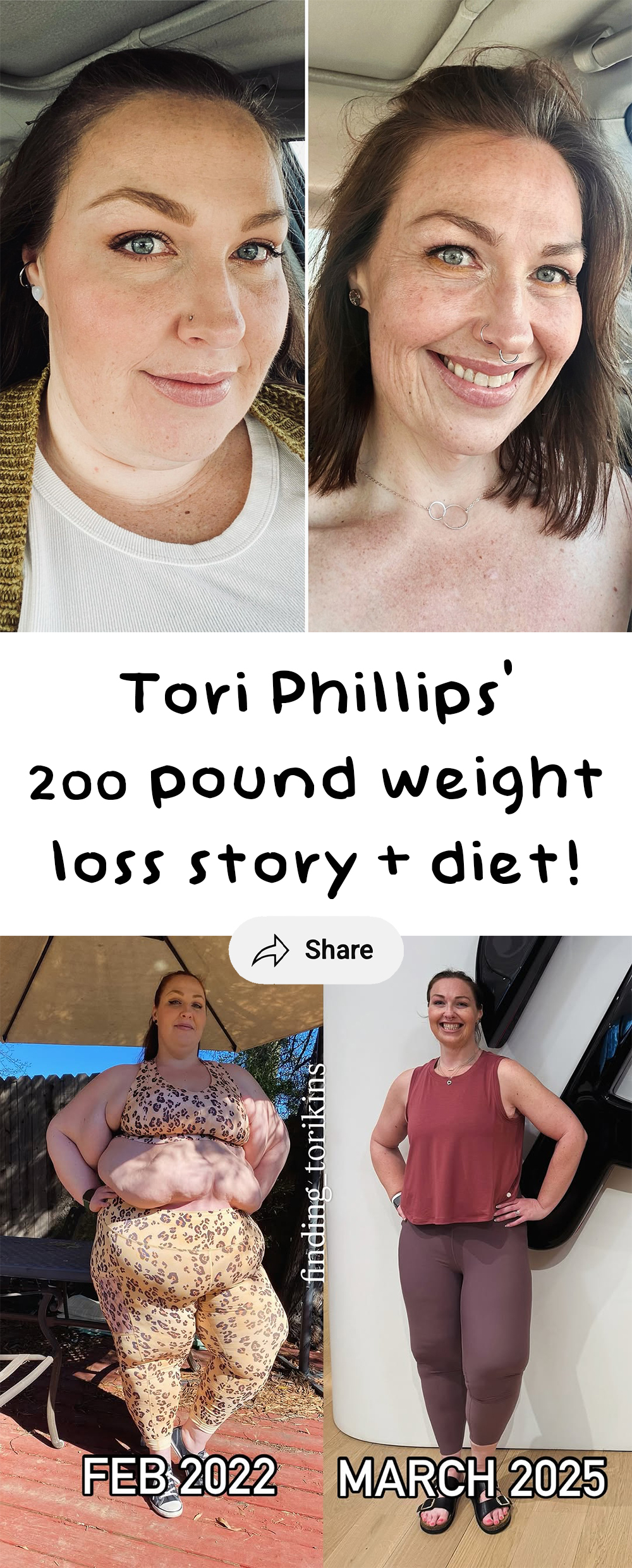 tori phillips weight loss transformation