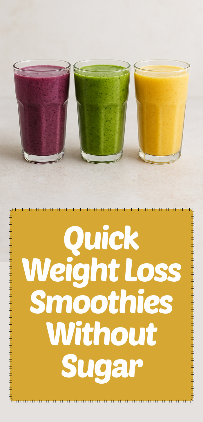 Quick Weight Loss Smoothies Without Sugar